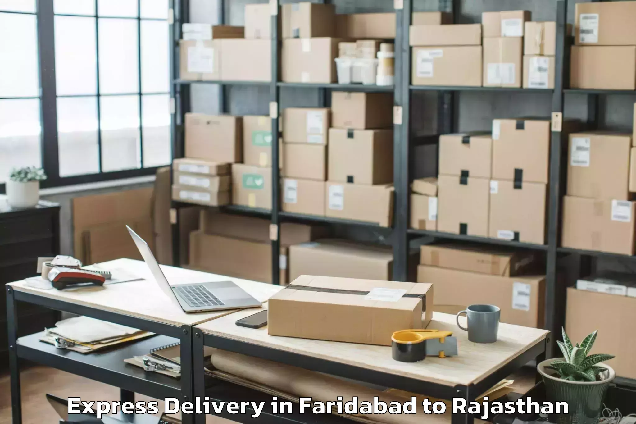 Get Faridabad to Jahazpur Express Delivery